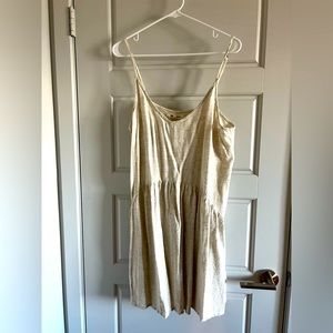 Rip curl beach beige dress